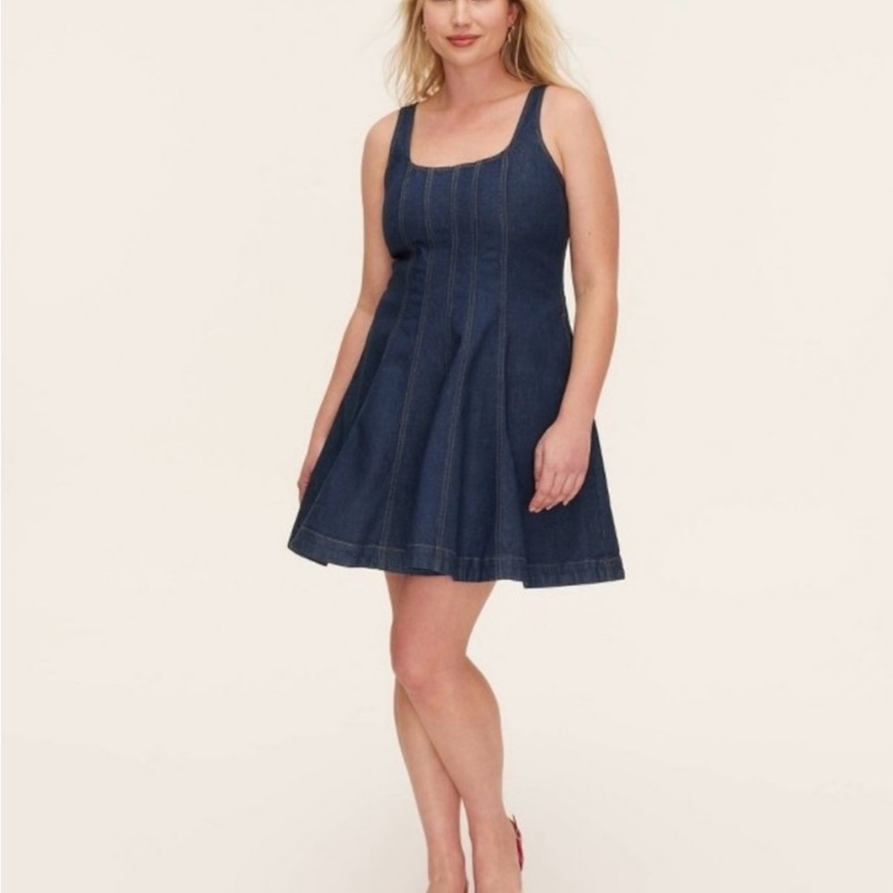Women's Denim Seamed Mini Dress - kate spade new york x Target Dark Blue